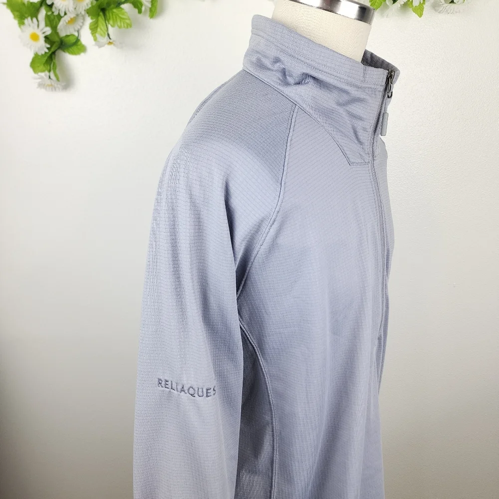 North Face Quarter-Zip Performance Pullover Jacket - Light Gray Sz XXL